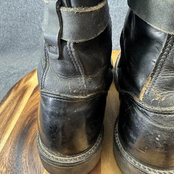 Vintage Double H Brand Military Tanker Combat Jump Boots Size 8.5D Black Read - Picture 15 of 16